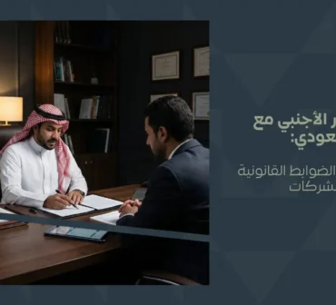 الاستثمار الأجنبي مع شريك سعودي وخطوات تأسيس شركة في السعودية | أساس الأعمال للمحاماة